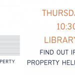 A photo that has the Illinois Treasurer's ICASH logo featuring the state of Illinois and the words "1 in 4 Illinois adults discovers property" and "Thursday, July 21, 2022, 10:30am to 12:30pm Library Reading Room, Find out if you have unclaimed property held by the state of Illinois."