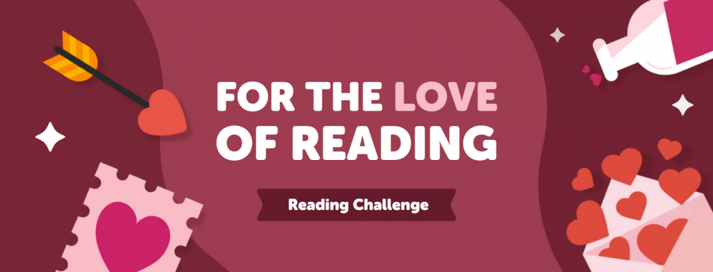 For the Love of Reading Beanstack Reading Challenge Banner