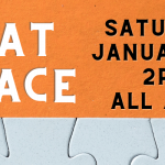 A banner for the upcoming Great Puzzle Race event on January 20, 2024 at 2pm. Click the banner for more details.
